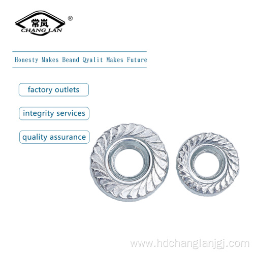 zinc plated  flange nut din6927 din6923